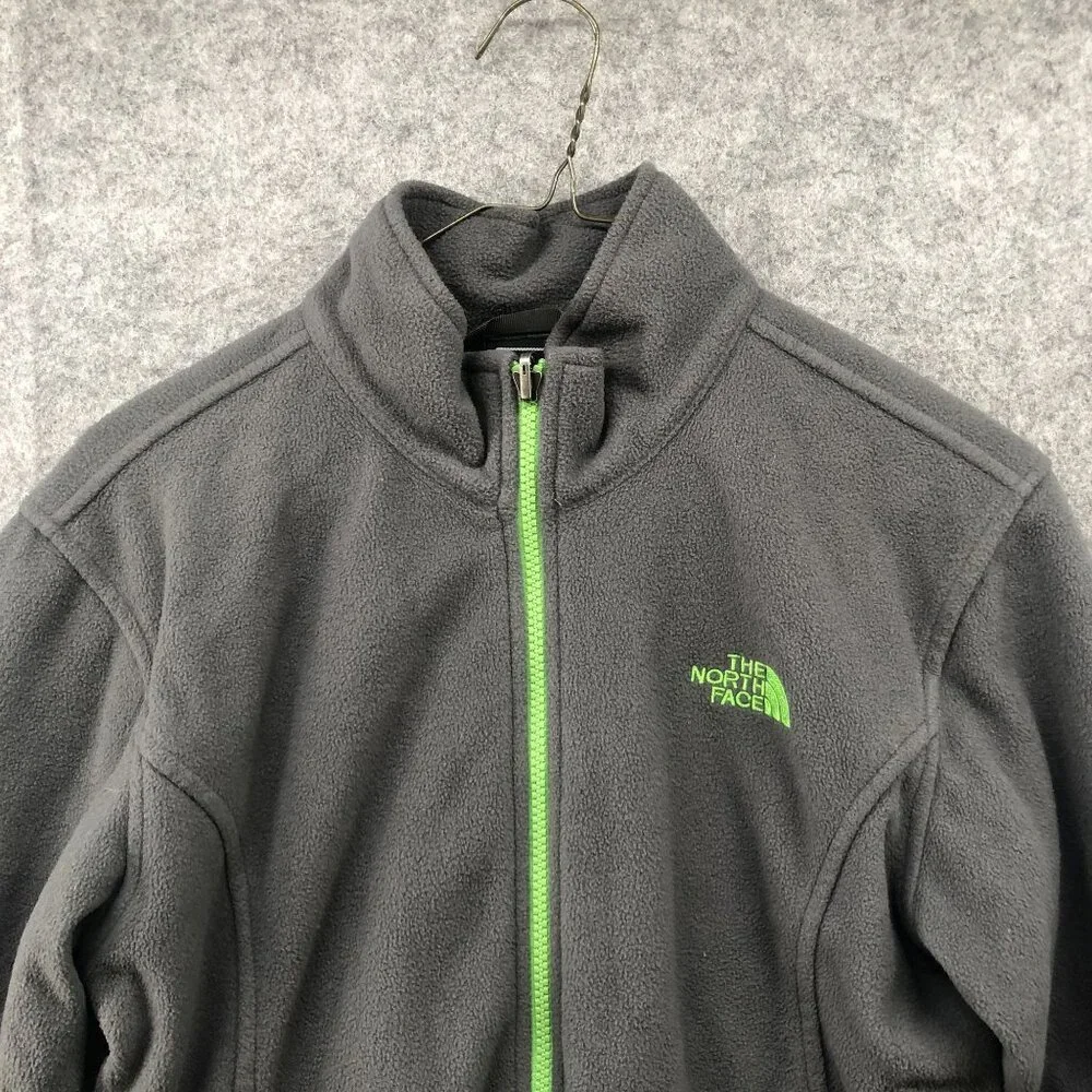 The North Face Fleece Jacket Youth Size L (14-16) Gray‎ Boys Girls Full Zip